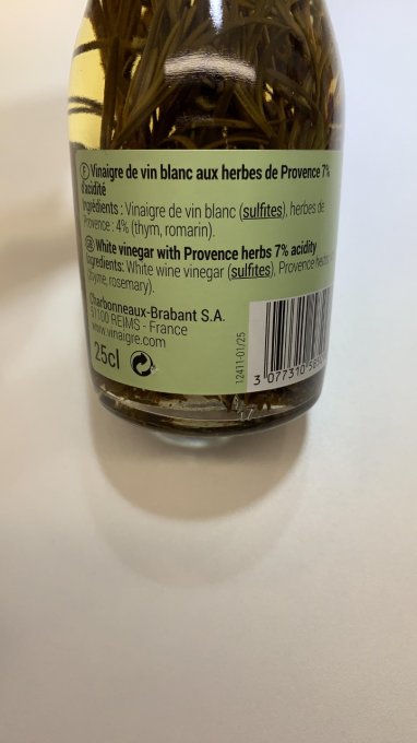 Vinaigre Herbes de Provence 25cl
