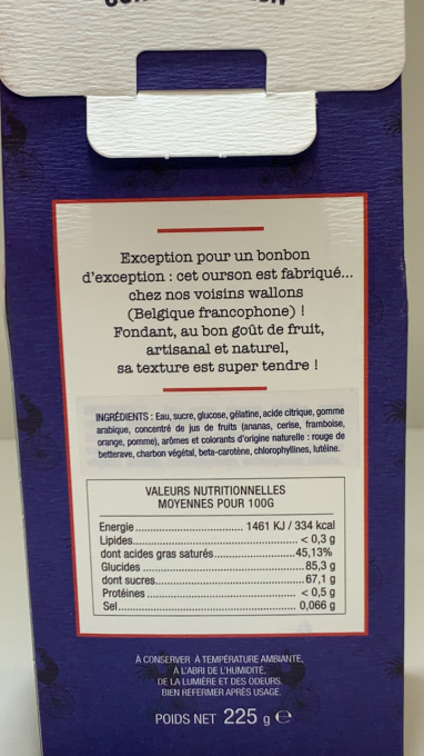 Le Bonbon Français Oursons 95g 